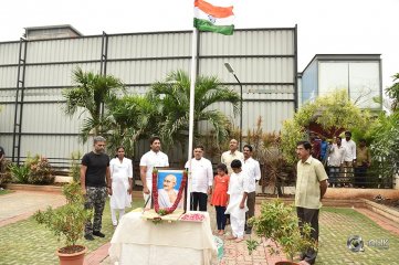 Geetha Arts Office Flag Hoisting Pics